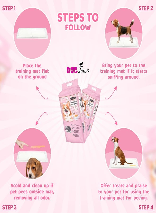 Dogtown Goodies Training Pads for Dogs | Ultra-Absorbent, Leak-Proof | Medium Size, 45x60 cm (50 Pieces) - Image 4